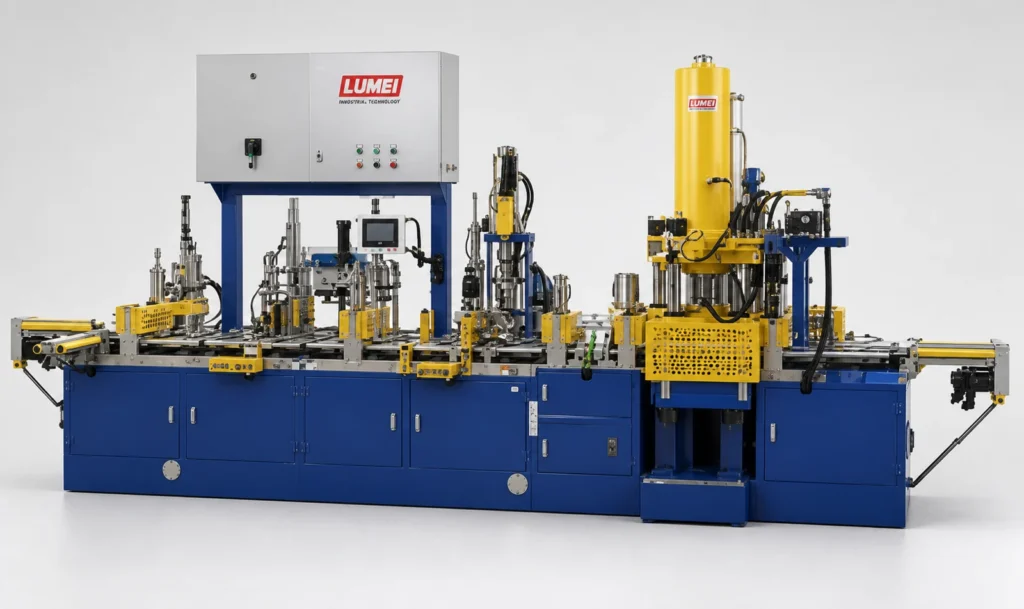 Double-pressure head full-automatic propulsion machine (48 stations) — equipment photograph