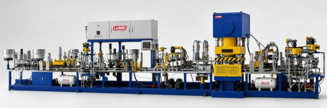 Double-pressure head full-automatic propulsion machine (72–84 stations) — equipment photograph