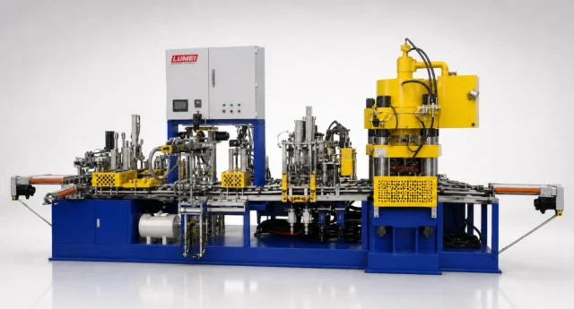 Four-pressure head full-automatic propulsion machine (112–120 stations) — equipment photograph