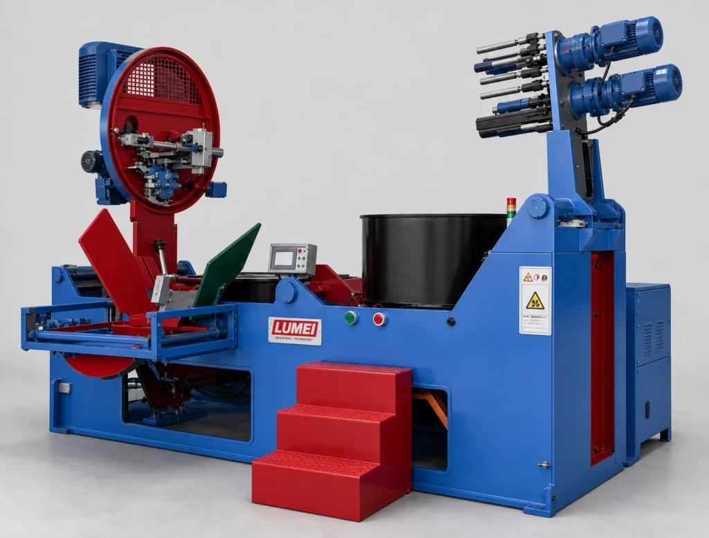 Hydraulic pan mixer — equipment photograph