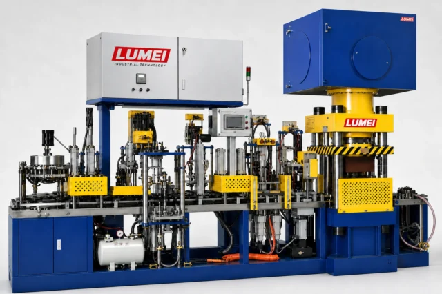 Double-pressure head full-automatic propulsion machine (48–52 stations) — equipment photograph