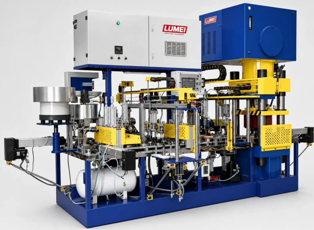 Double-pressure head full-automatic propulsion machine (68–72 stations) — equipment photograph