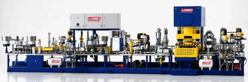 Double-pressure head full-automatic propulsion machine (76–96 stations) — equipment photograph