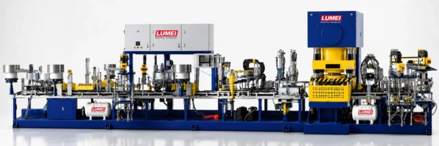 Double-pressure head full-automatic propulsion machine (76–96 stations) — equipment photograph